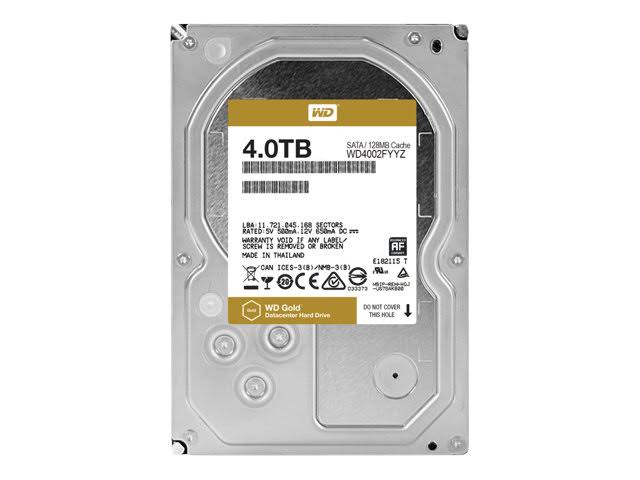  Western Digital Bare Drives محرك الأقراص الصلبة WD Gold 4 تيرابايت فئة المؤسسات - 7200 لفة في الدقيقة فئة SATA 6 جيجابت / ثانية 128 ميجابايت...