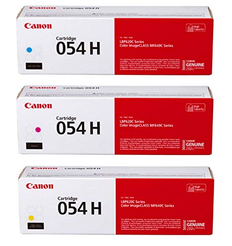 Canon مجموعة خرطوشة حبر ألوان CMY عالية الإنتاجية 054 أصلية