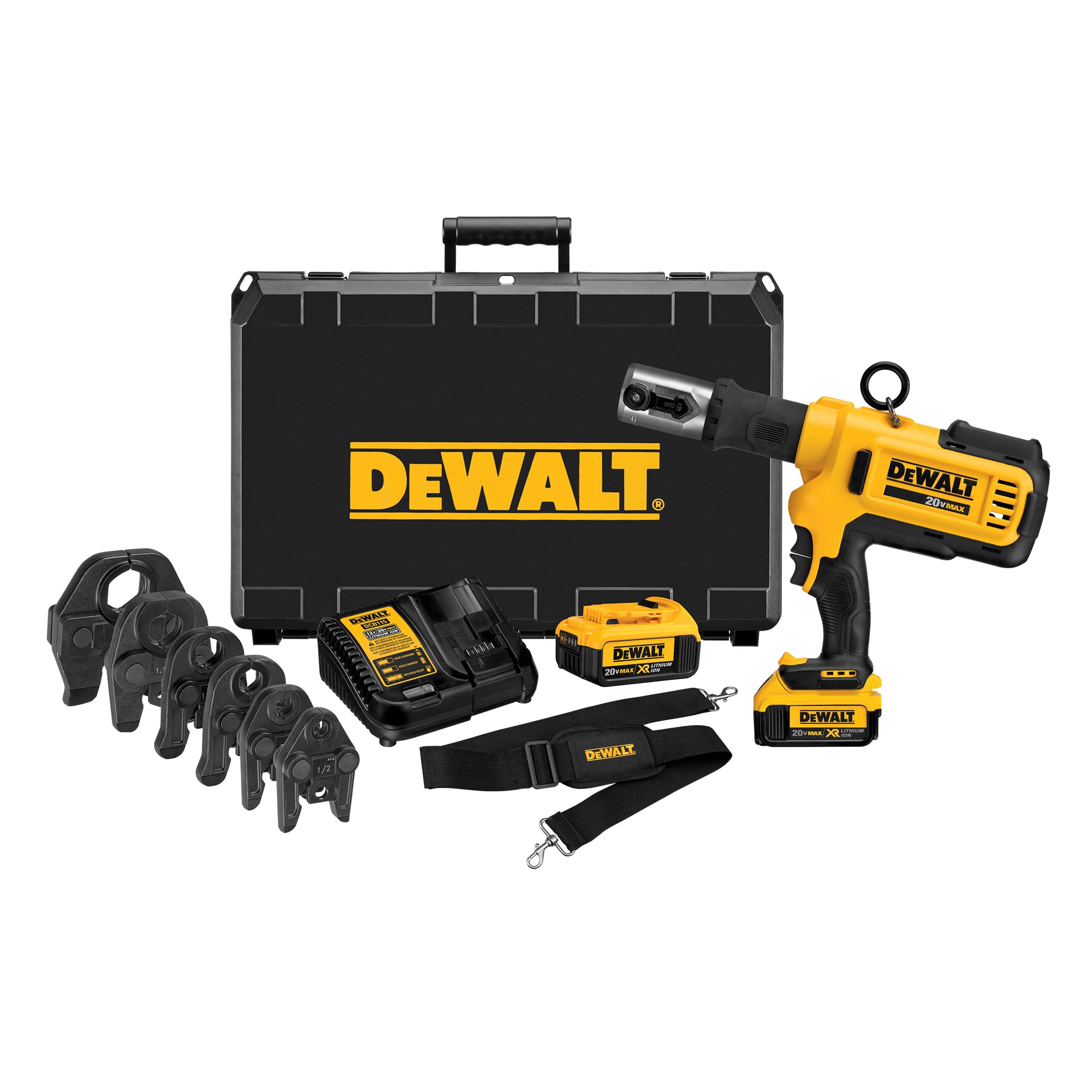 DEWALT 20V MAX Cordless Plumbing Pipe Press Tool Kit wi...