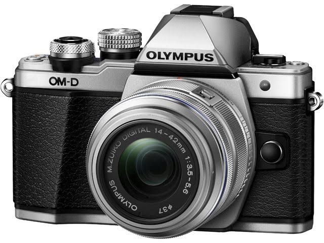 Olympus كاميرا OM-D E-M10 Mark II الرقمية بدون مرآة مع عدسة EZ مقاس 14-42 مم (فضي)