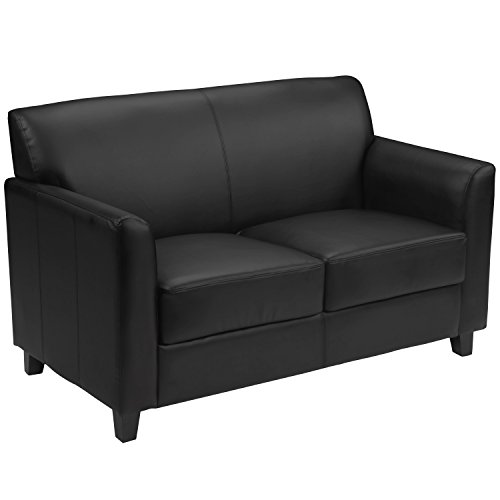 Flash Furniture لوفيسيت جلد أسود