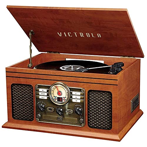 Victrola Nostalgic 6-in-1 Bluetooth Record Player & Mul...