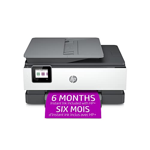 HP طابعة OfficeJet Pro 8025e اللاسلكية الملونة الكل في واحد مع 6 أشهر مجانية من الحبر الفوري مع + (1K7K3A)