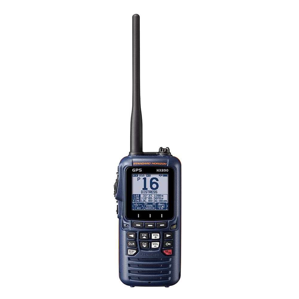 Standard Horizon HX890NB عائم 6 واط فئة H DSC محمول باليد VHF / GPS - أزرق كحلي
