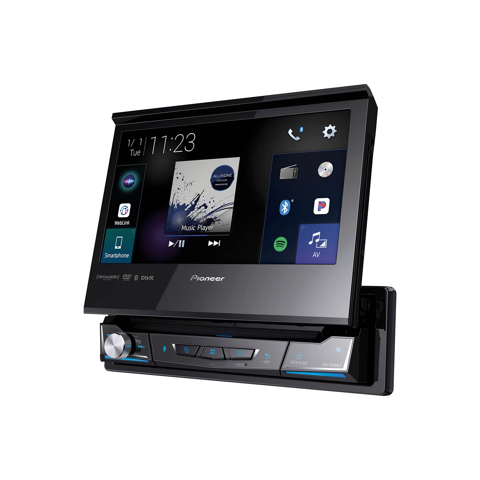Pioneer AVH-3500NEX 1-Din 7-Inch Flip Out مستقبل AV مع Carplay و Android Auto