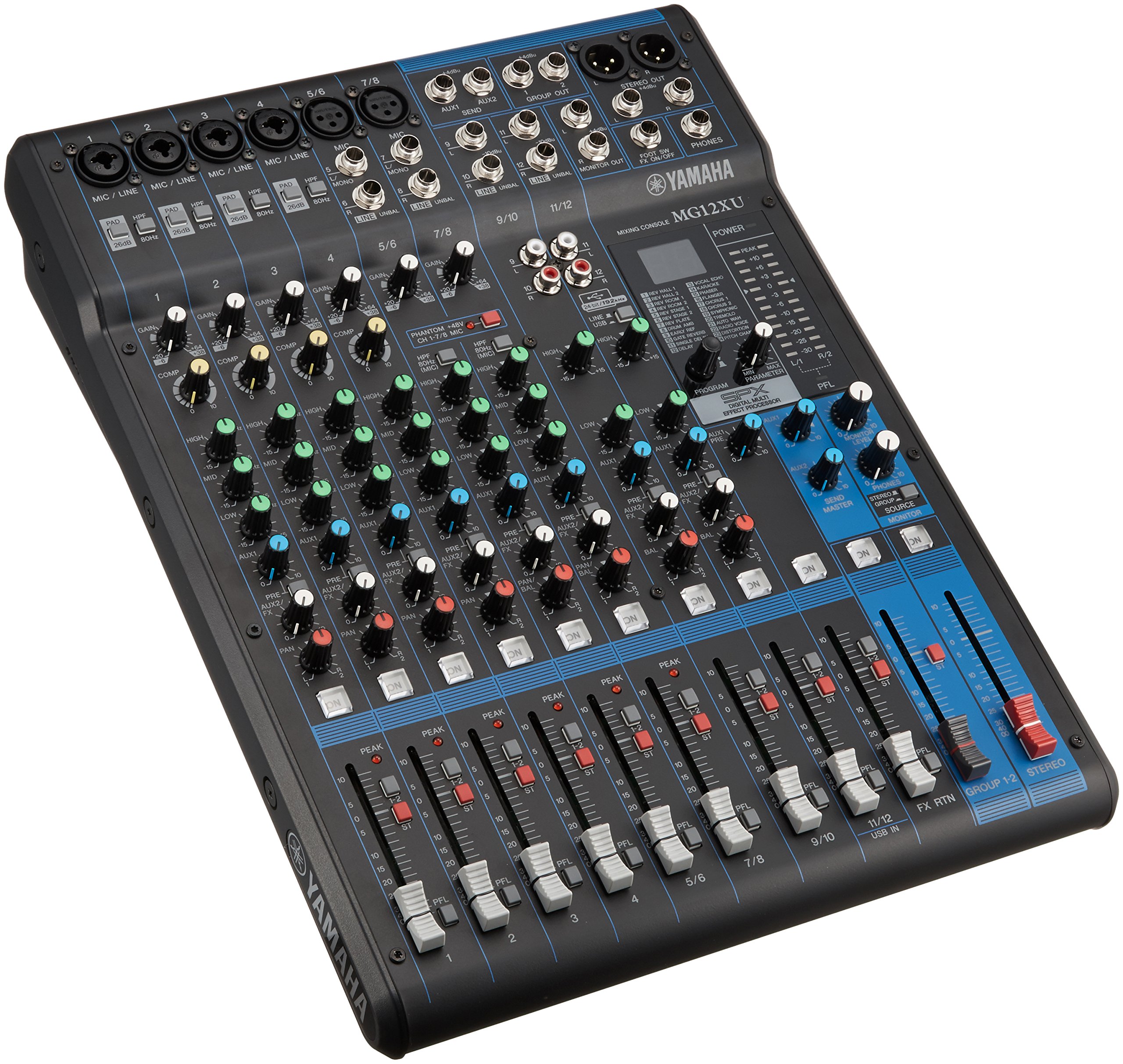 YAMAHA MG12XU 12-Input 4-Bus Mixer مع المؤثرات