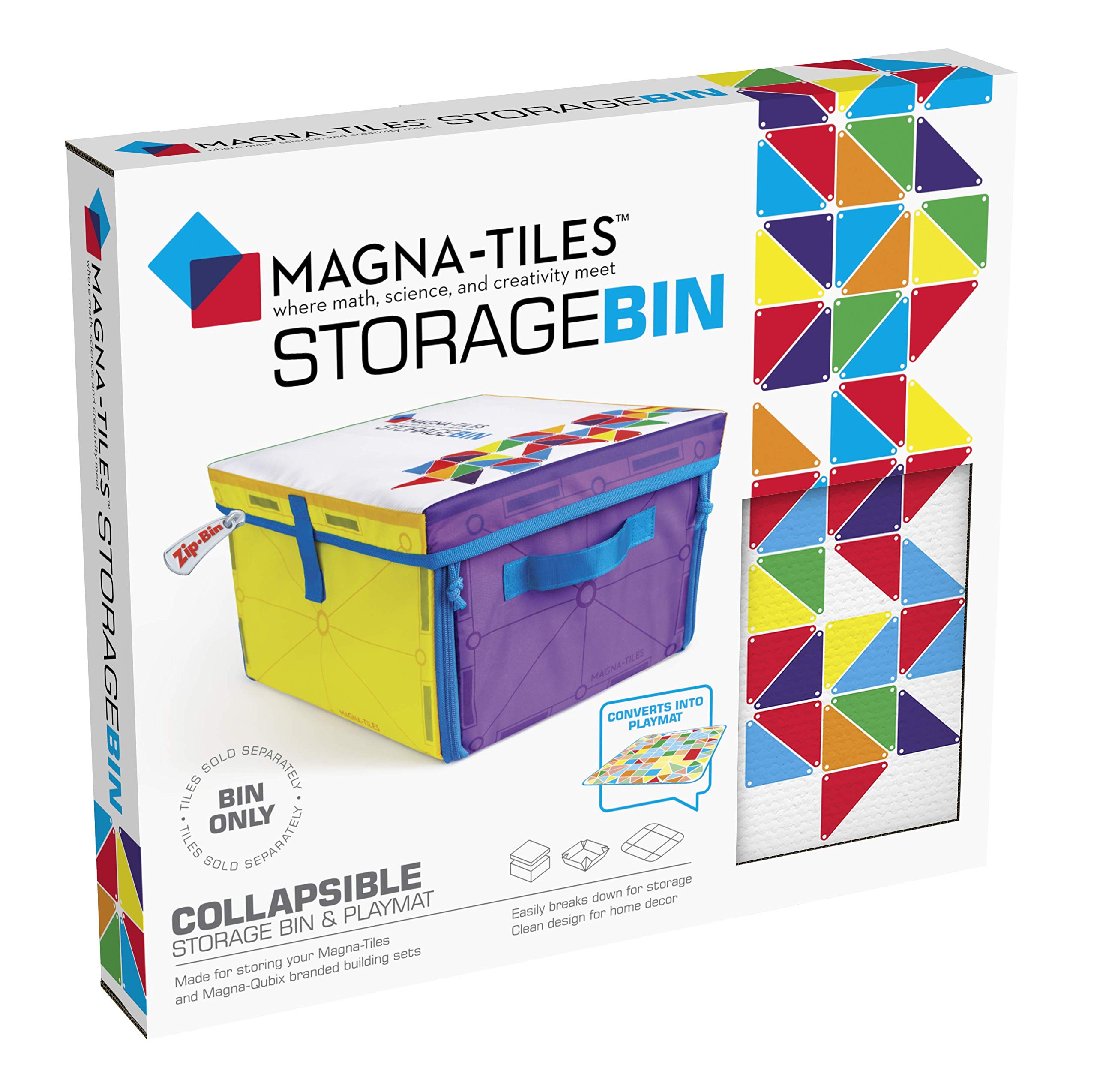 Magna Tiles صندوق التخزين واللعب التفاعلي مايو...