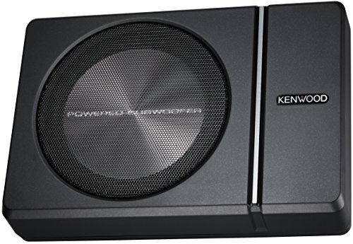 KENWOOD KSC-PSW8 250W Max (150W RMS) مفرد 8 'تحت المقعد مزود بمضخم صوت مع جهاز تحكم عن بعد
