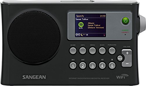 Sangean WFR-28 راديو الإنترنت / FM-RBDS / USB / مشغل موسيقى شبكة استقبال رقمي مع شاشة ملونة