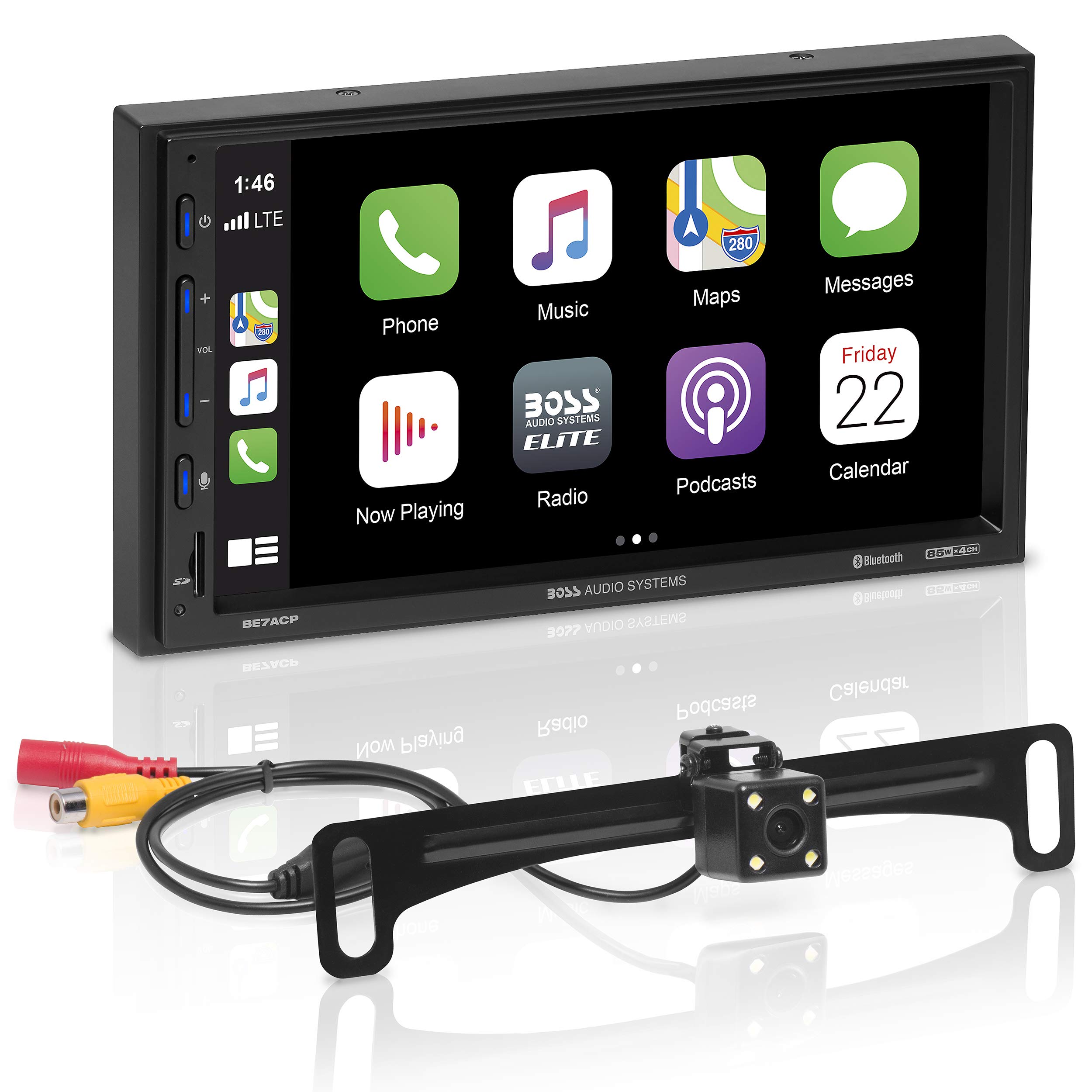 BOSS Audio Systems سيستمز Elite Car Multimedia Player مع Apple CarPlay Android Auto