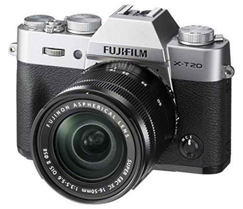 Fujifilm فوجي فيلم X-T20 كاميرا رقمية بدون مرآة مع عدسة XC16-50mmF3.5-5.6 OISII - فضي