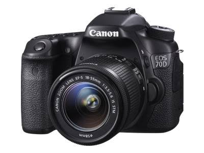Canon كاميرا EOS 70D SLR الرقمية مع عدسة 18-55mm STM