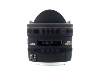SIGMA عدسة عين السمكة 10 ملم f / 2.8 EX DC HSM لكاميرات Canon SLR الرقمية - إصدار عالمي (بدون ضمان)