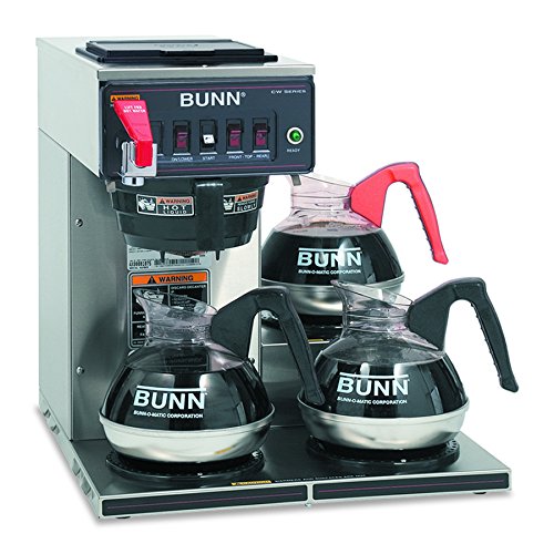 BUNN 12950.0212 CWTF15-3 آلة صنع القهوة التجارية الأوتوماتيكية مع 3 سخانات منخفضة (120 فولت)