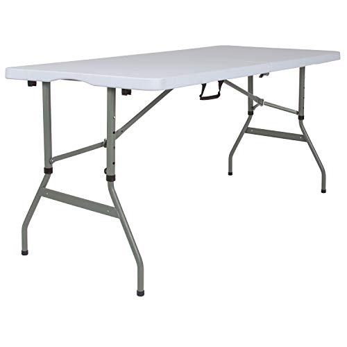 Flash Furniture طاولة قابلة للطي من الغرانيت باللون الأ...