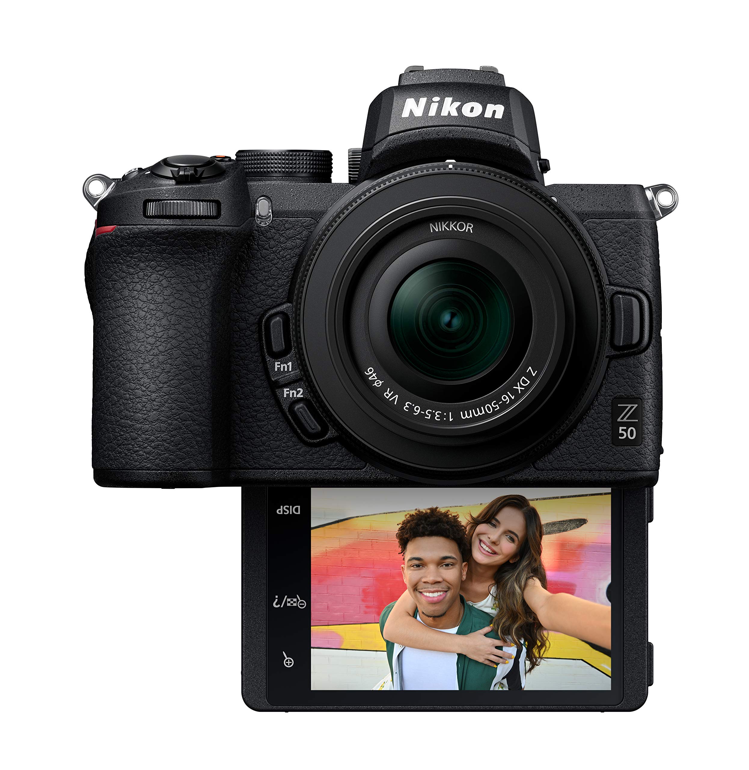 Nikon هيكل كاميرا Z 50-Format بدون مرآة مع عدسة NIKKOR Z DX مقاس 16-50 مم وببؤرة f / 3.5-6.3 VR