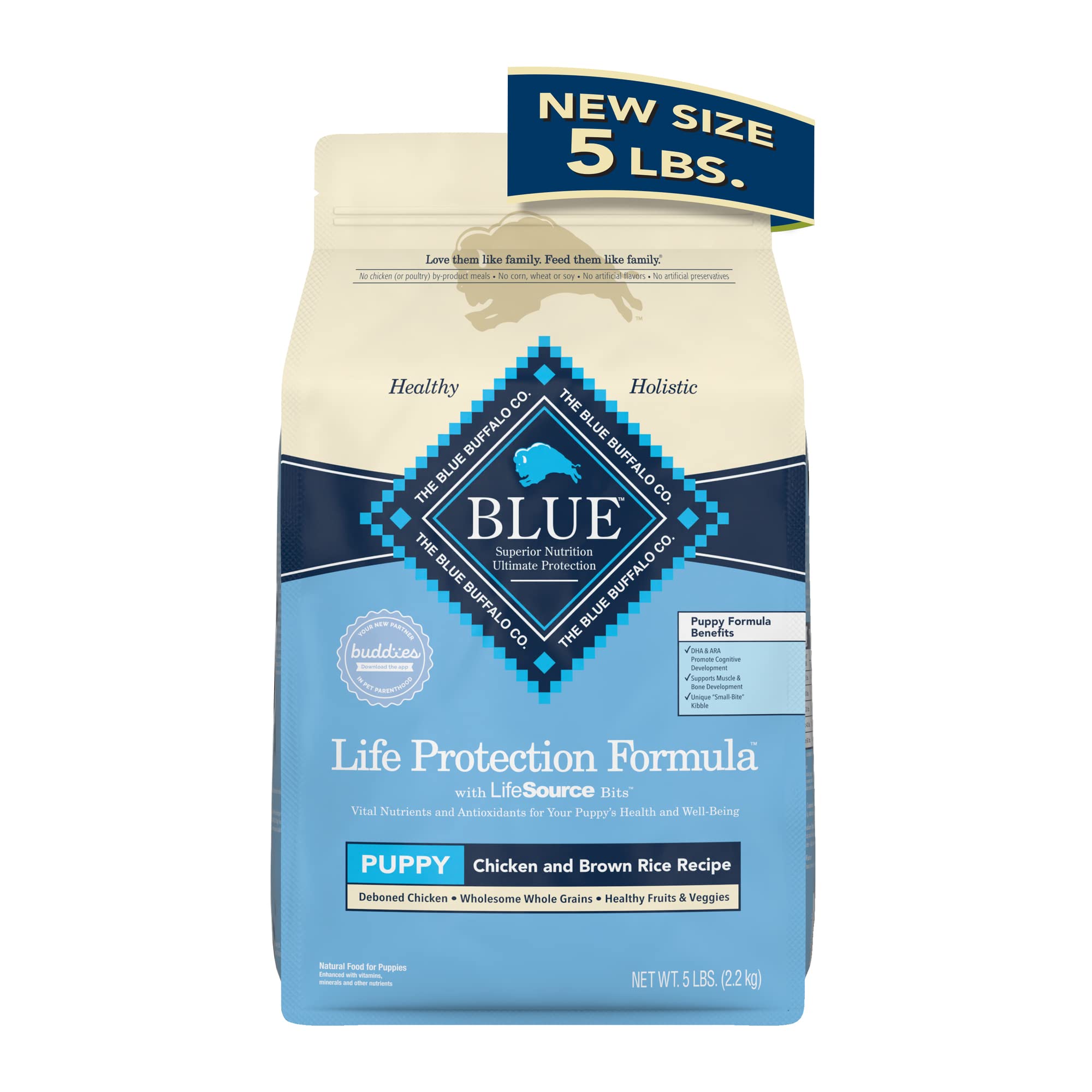 Blue Buffalo صيغة حماية الحياة Natural Puppy Dry Dog Food