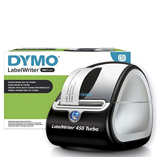 DYMO DYM1752265 - LabelWriter 450 Turbo Direct طابعة حرارية - أحادية اللون - طباعة ملصق