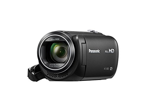 Panasonic كاميرا فيديو HC-V380K عالية الدقة مع كاميرا مزدوجة متعددة المشاهد بتقنية Wi-Fi (أسود)