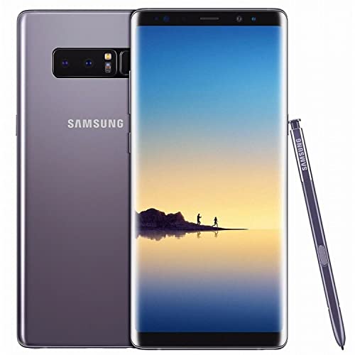 Samsung Galaxy Note 8 N950U 64GB مفتوح GSM 4G LTE هاتف ذكي يعمل بنظام Android مع كاميرا مزدوجة 12 MegaPixel (تم تجديدها) (Orchid Gray)