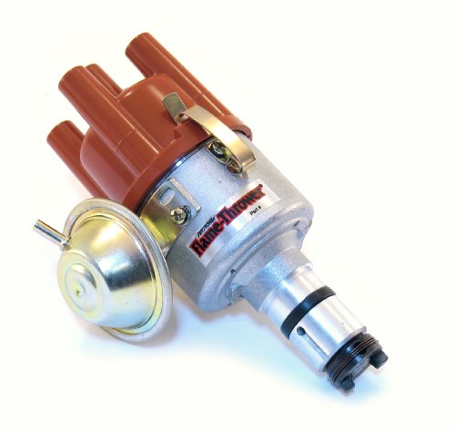 Pertronix D186504 Flame-Thrower VW Type 1 Engine Plug and Play Vacuum Advance Cast Electronic الموزع مع تقنية Ignitor