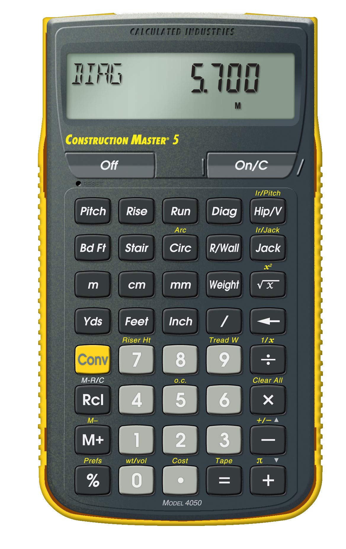 Calculated Industries 4050 Construction Master 5 آلة حاسبة للبناء