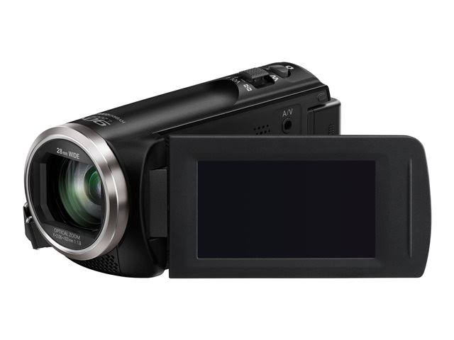 Panasonic كاميرا فيديو HC-V180K Full HD مع زووم بصري ثابت 50x (أسود)