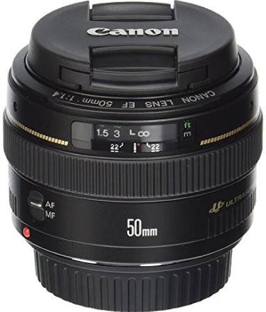 Canon عدسة EF 50mm f / 1.4 USM للتصوير عن بُعد قياسية ومتوسطة لكاميرات SLR - ثابتة (مجددة معتمدة)