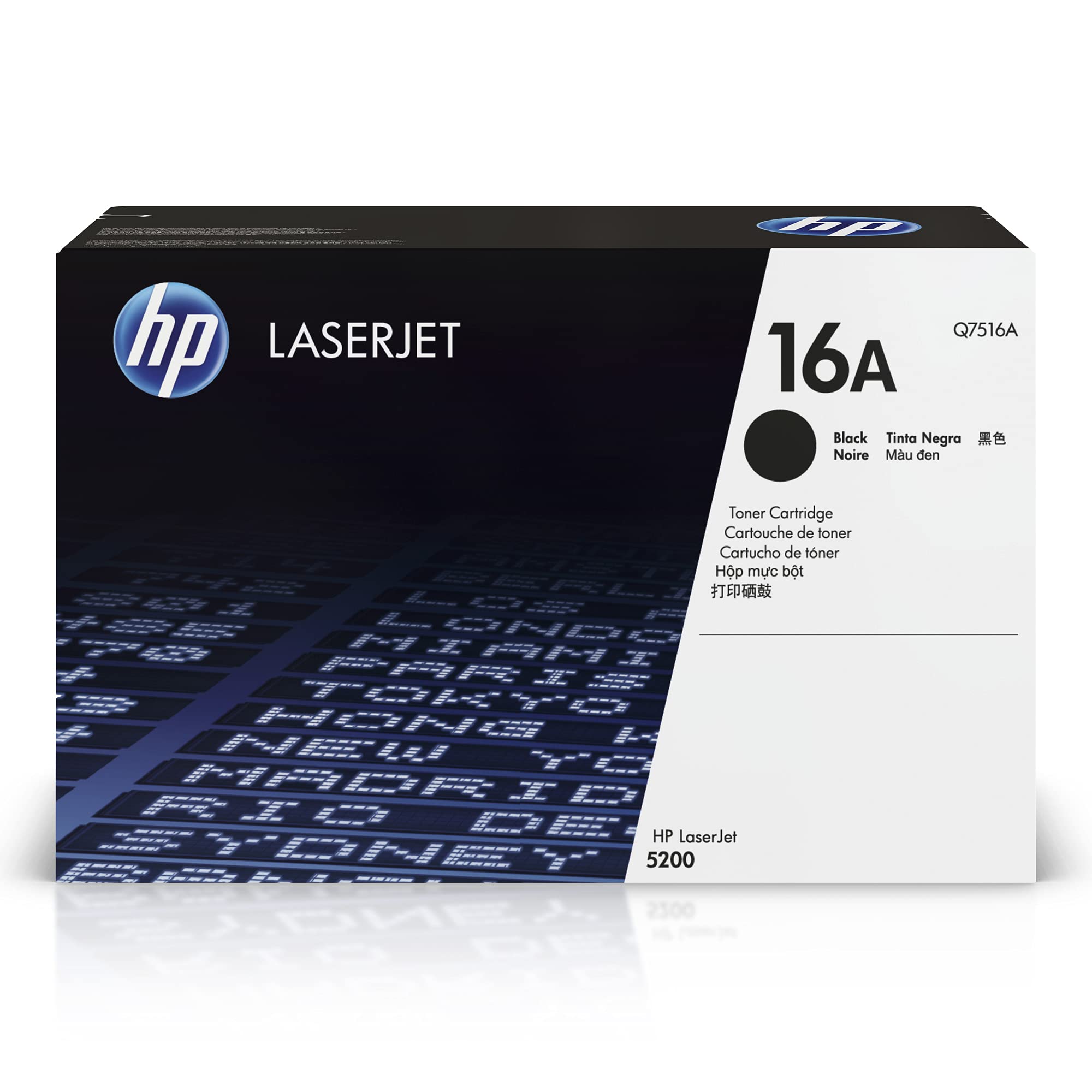 HP خرطوشة مسحوق حبر أسود أصلية 16A | يعمل مع LaserJet 5200 Series | Q7516A