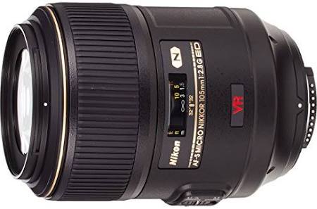Nikon عدسة AF-S VR Micro-NIKKOR مقاس 105 مم f / 2.8G IF-ED لتقليل الاهتزاز مع التركيز التلقائي لكاميرات DSLR