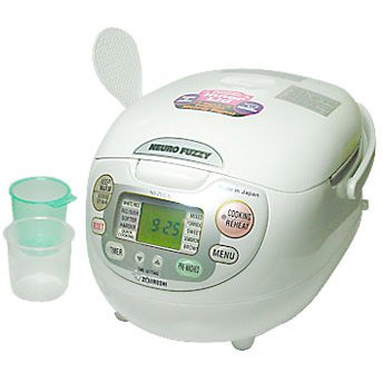 Zojirushi NS-ZCC10 5-1 / 2-CUP Neuro Fuzzy Rice Cooker and Warmer (أبيض)
