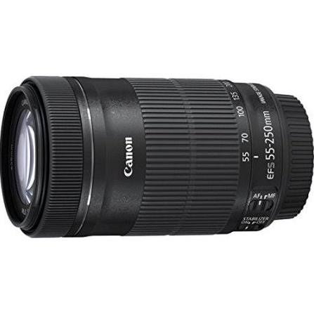 Canon EF-S 55-250mm f / 4-5.6 IS STM Telephoto Zoom Lens الإصدار الدولي (بدون ضمان)