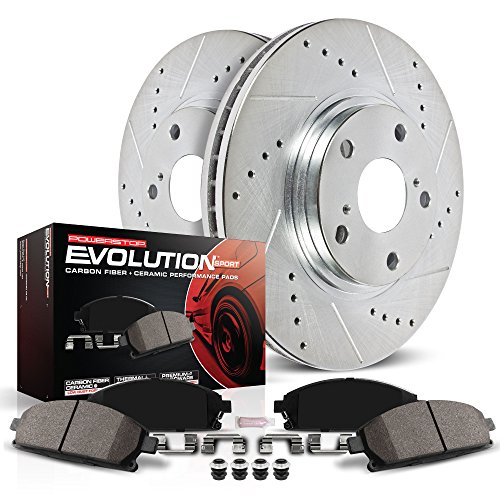 Power Stop K3097 Front Brake Kit with Drilled/Slotted B...