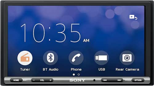 Sony 6.95 بوصة - Apple Car Play / Android Auto Digital Media Receiver W / Bluetooth وإدخال الكاميرا الاحتياطية