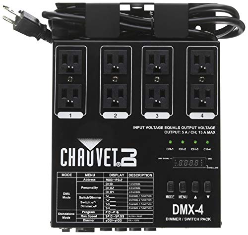 CHAUVET DJ DJ DMX-4 LED باهتة / حزمة الترحيل | ملحقات الإضاءة