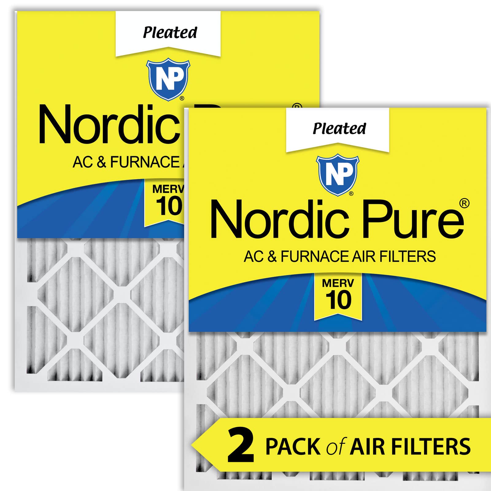 Nordic Pure 16x20x1 MERV مطوي فلتر هواء فرن التيار المتردد