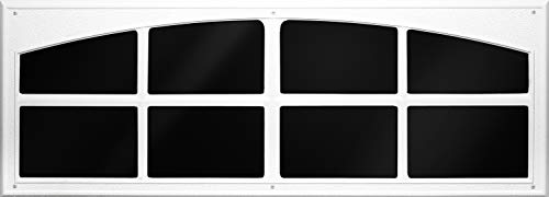 Coach House Accents نافذة باب المرآب المحاكاة من توقيع Dcor (2 نوافذ لكل مجموعة) - أبيض - موديل AP143199