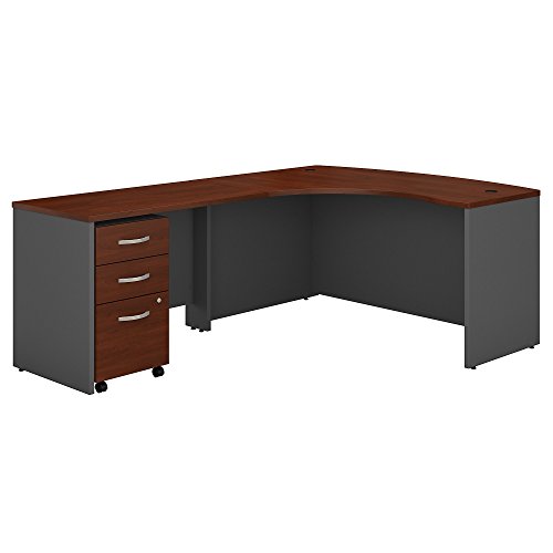 Bush Business Furniture SRC007AULSU Series C مكتب اليد اليسرى على شكل حرف L مع خزانة ملفات متحركة