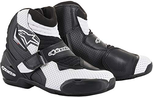 Alpinestars حذاء رياضي رجالي SMX-1 R Vented Street للدراجات النارية - SMX-1 R Vented Street Motorcycle Boot 40 White / Black