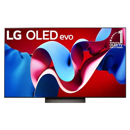 LG 77-Inch Class OLED evo C4 Series Smart TV 4K Processor Flat Screen with Magic Remote AI-Powered with Alexa Built-in (OLED77C4PUA, 2024)