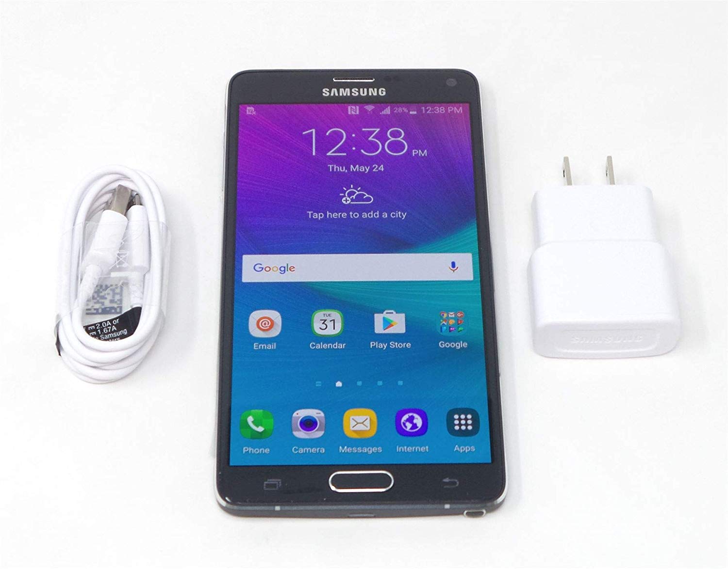 Samsung Galaxy Note 4 N910A 32GB هاتف ذكي مفتوح GSM 4G LTE أسود