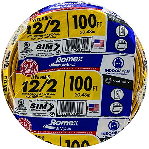 Southwire 28828228 100 '12/2 مع ماركة Romex الأر...