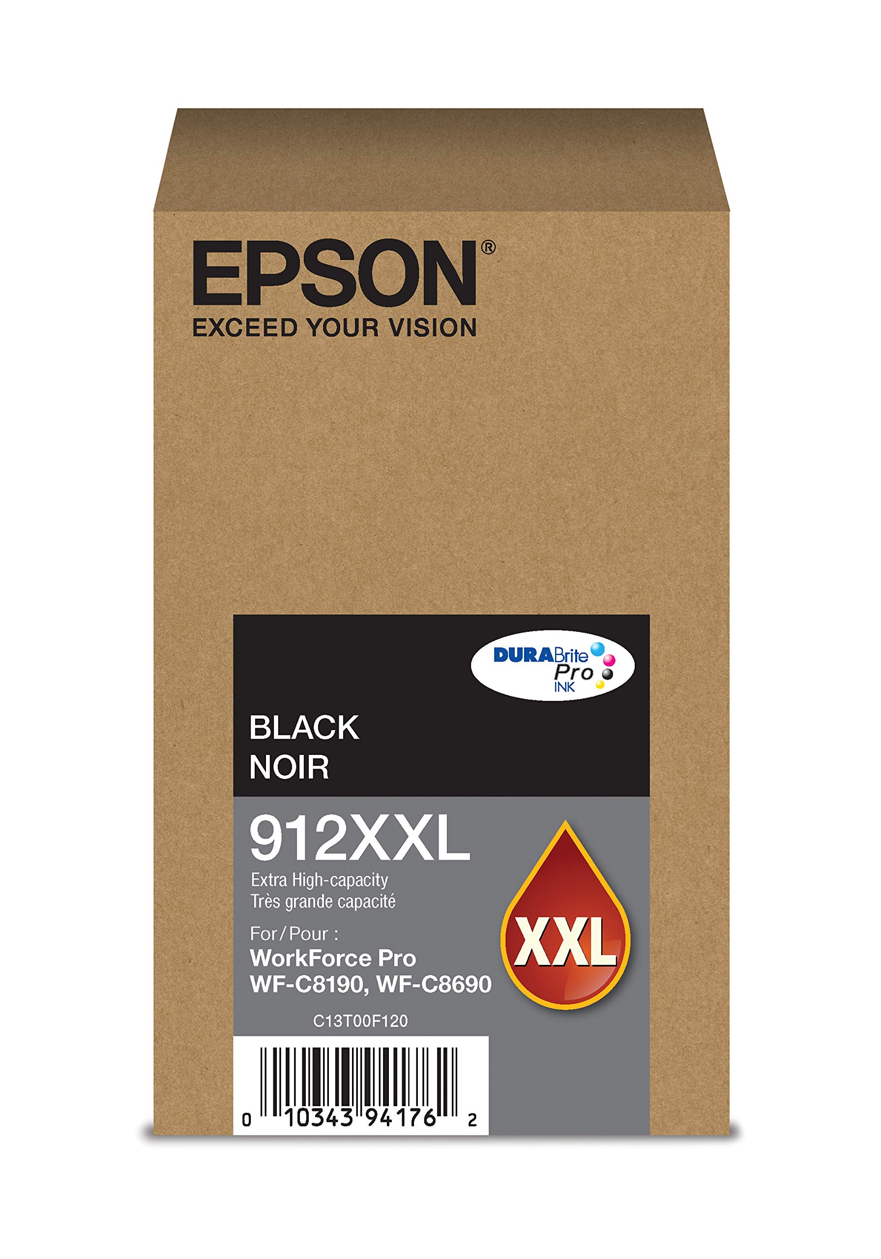 Epson DURABrite Pro T912XXL120 - خرطوشة حبر - سوداء عالية السعة