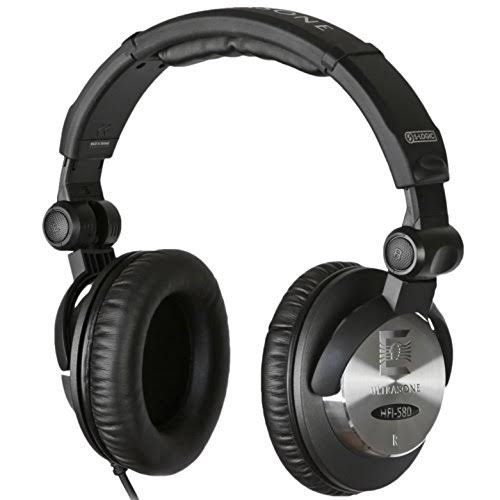 Ultrasone HFI-580 S-Logic Surround Sound Professional سماعات مغلقة من الخلف مع حقيبة النقل