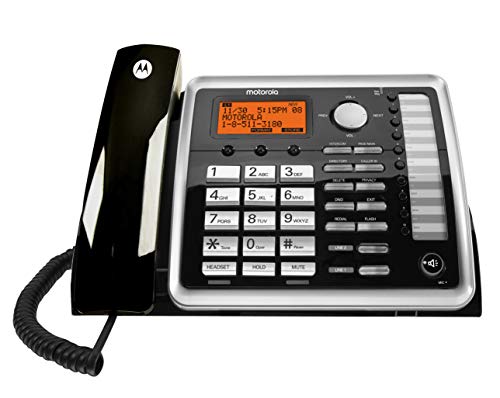 Motorola ML1200 DECT 6.0 نظام هاتف الأعمال ذو 4 أسطر قابل للتوسيع مع بريد صوتي