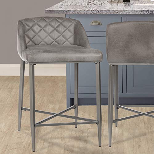 Hillsdale Phoenix Counter Height Stool (Set of 2), Gray