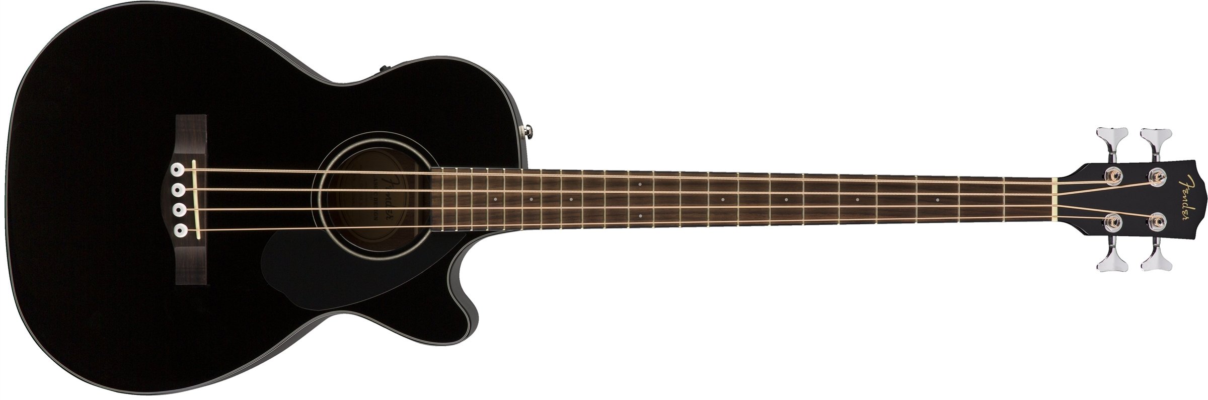 Fender CB-60SCE Acoustic Bass Guitar - أسود