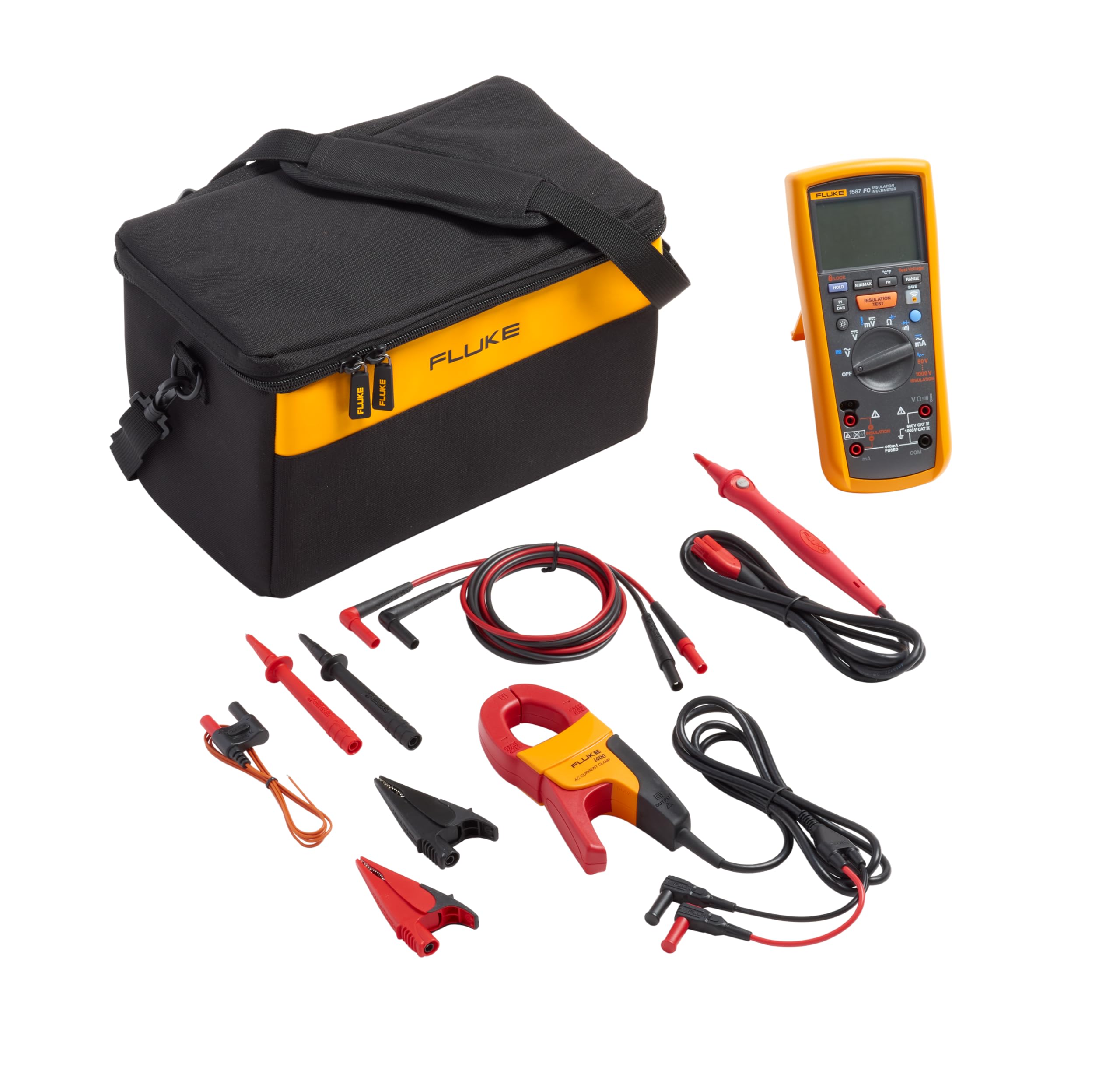 Fluke 1587/I400 FC 2-In-1 مقياس متعدد العزل مع م...