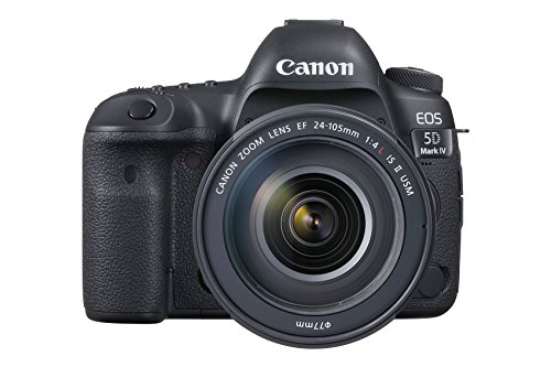Canon كاميرا EOS 5D Mark IV كاملة الإطار رقمية ذات عدسة أحادية عاكسة مع مجموعة عدسات EF 24-105mm f / 4L IS II USM
