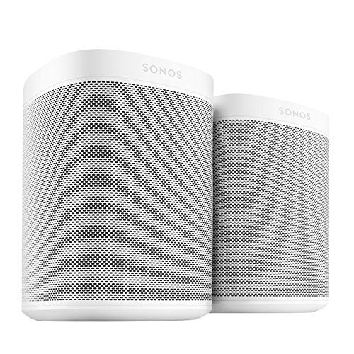  Sonos مجموعة غرفتين مع جهاز جديد كليًا - مكبر صوت ذكي مع تحكم صوتي مدمج في Alexa. حجم صغير مع صوت لا يصدق لأي غرفة. (أبيض)...